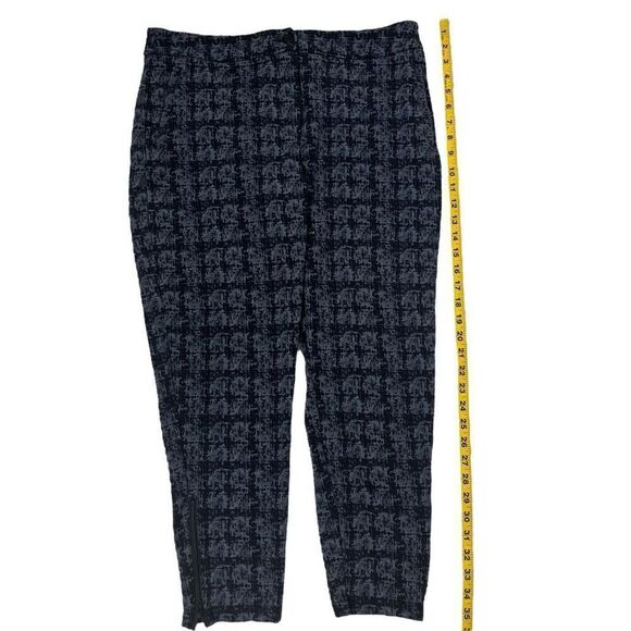 Betabrand Womens Shibori Print Straight Leg Yoga Dress Pants Black Gray Size XL - Picture 9 of 15